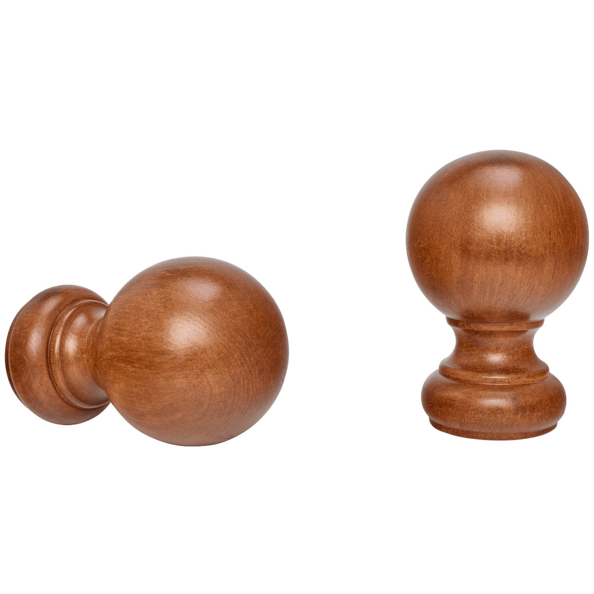 kirsch 5508EG820 Wood Trends Finial Ball Estate Oak brown