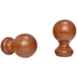 kirsch 5508EG820 Wood Trends Finial Ball Estate Oak brown