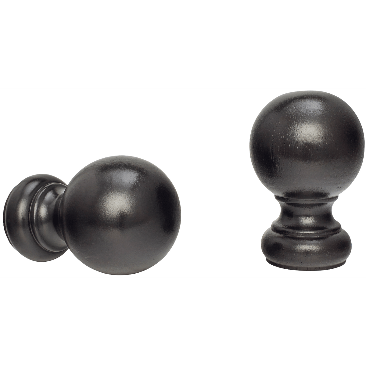 kirsch 5508EG825 Wood Trends Finial Ball Dark Chocolate
