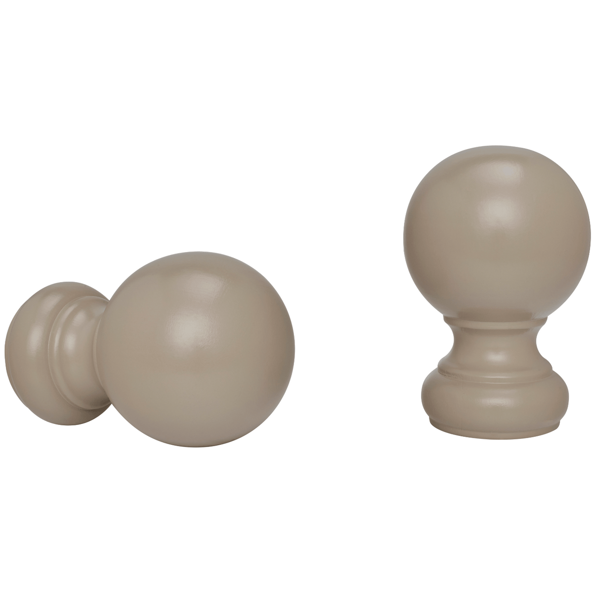 kirsch 5508EG835 Wood curtain Finial Ball Truffle