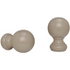 kirsch 5508EG835 Wood curtain Finial Ball Truffle