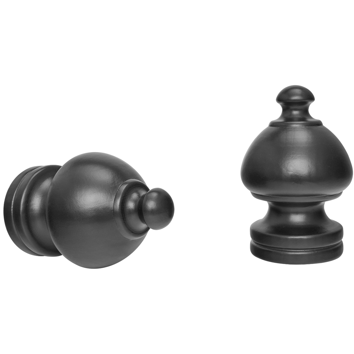 kirsch 5509EG059 Wood Trends curtain Finial Sherwood Black