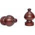 kirsch 5509EG083 Wood Trends Finial Sherwood Mahogany brown