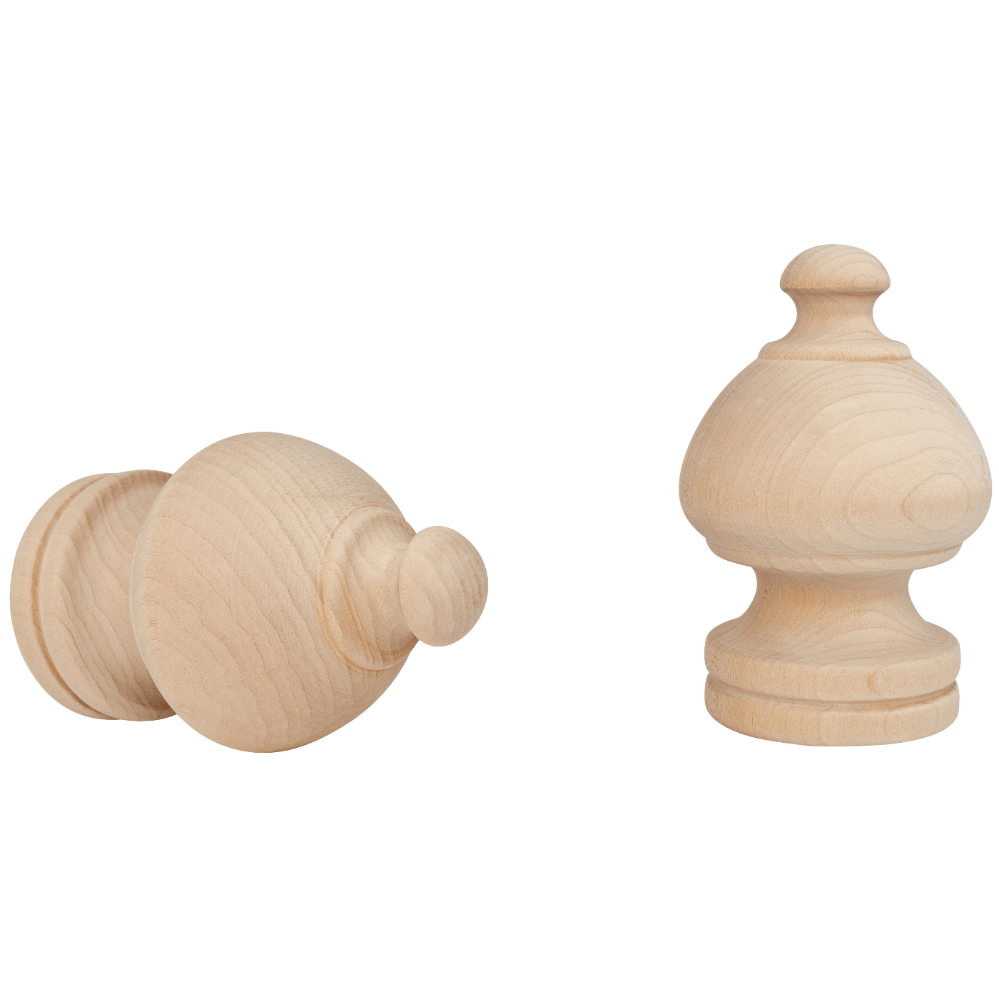 kirsch 5509EG091 Wood Trends curtian Finial Sherwood Unfinished