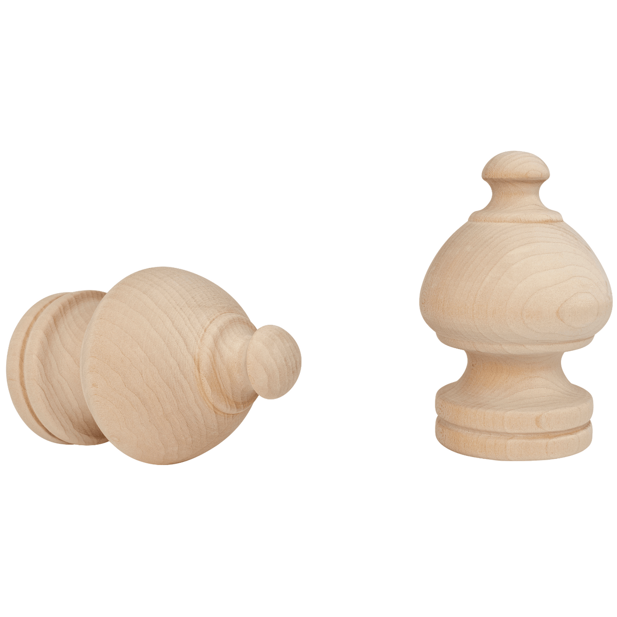 kirsch 5509EG091 Wood Trends curtian Finial Sherwood Unfinished