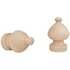 kirsch 5509EG091 Wood Trends curtian Finial Sherwood Unfinished