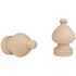 kirsch 5509EG091 Wood Trends curtian Finial Sherwood Unfinished
