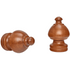 kirsch 5509EG820 Wood Finial Sherwood-Estate Oak brown
