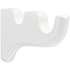 kirsch 5520EG025 Wood Trends drapery Double Bracket White