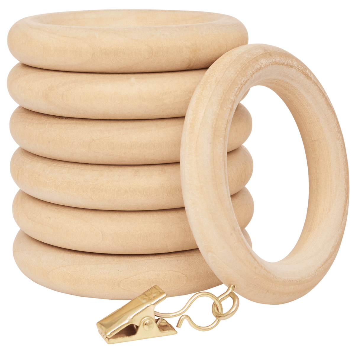 kirsch 5602EG091 Wood Trends drapery Rings Unfinished