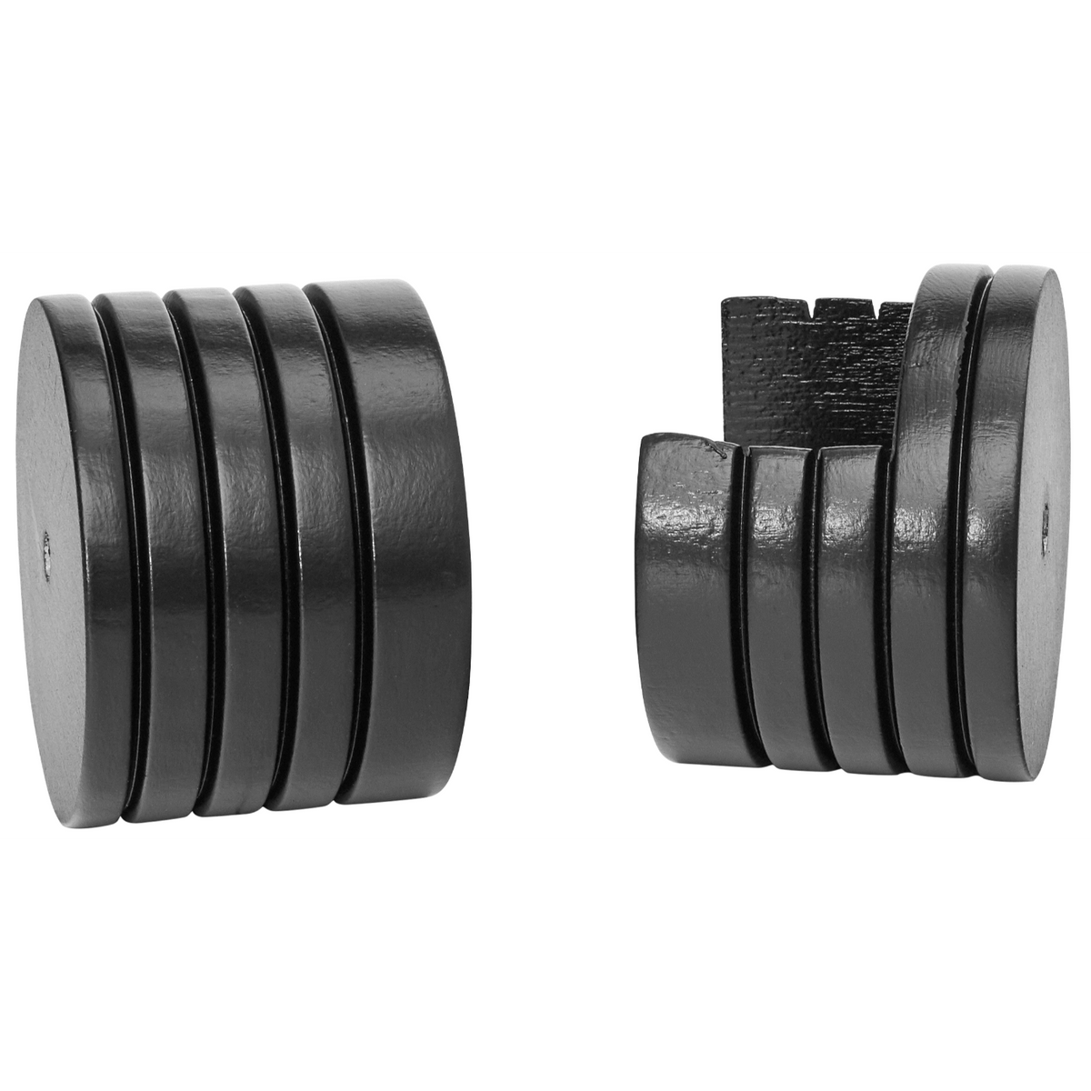 kirsch 5605EG059 Wood Trends curtain Inside Mount Socket Black