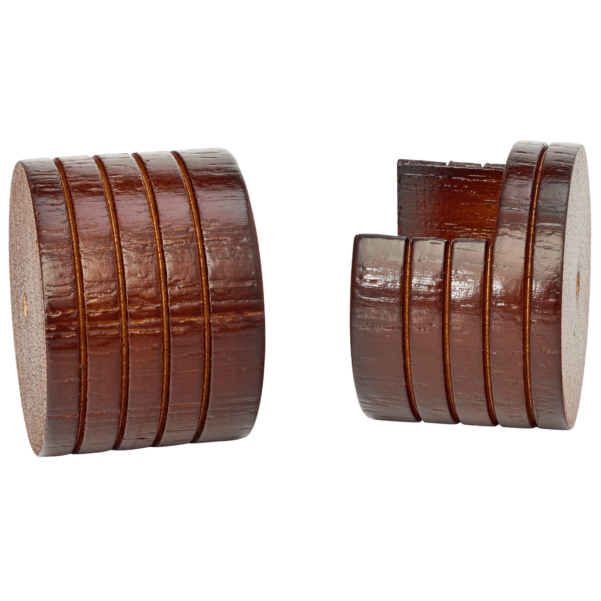kirsch 5605EG083 Wood Trends drapery Inside Mount Socket Mahogany brown
