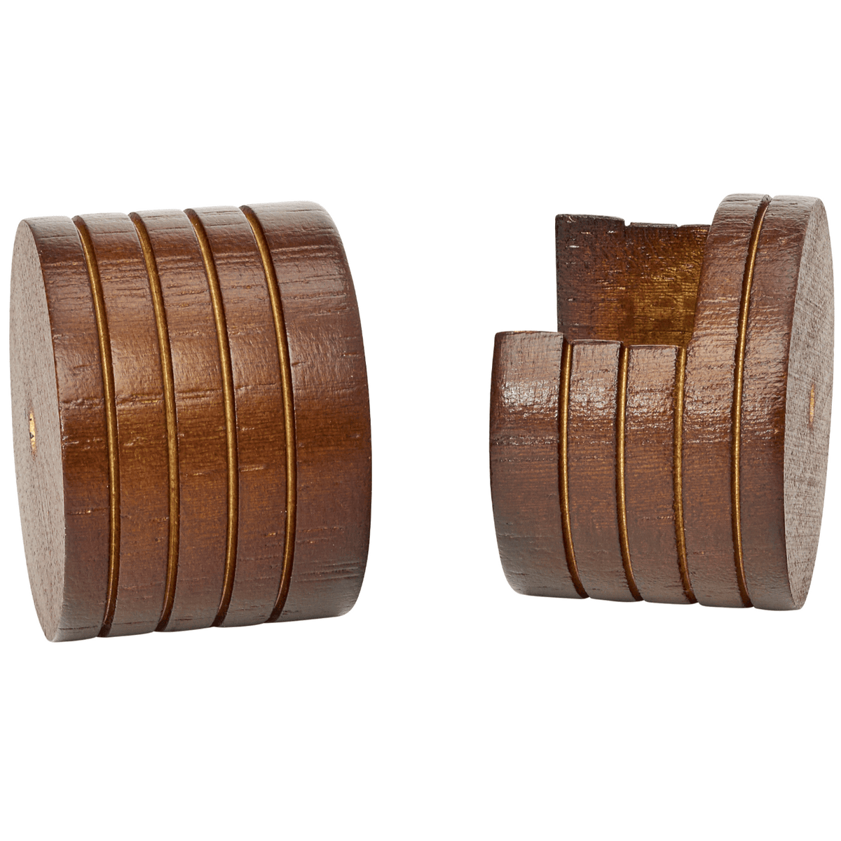 kirsch 5605EG841 Wood Trends Inside Mount Sockets Coffee brown