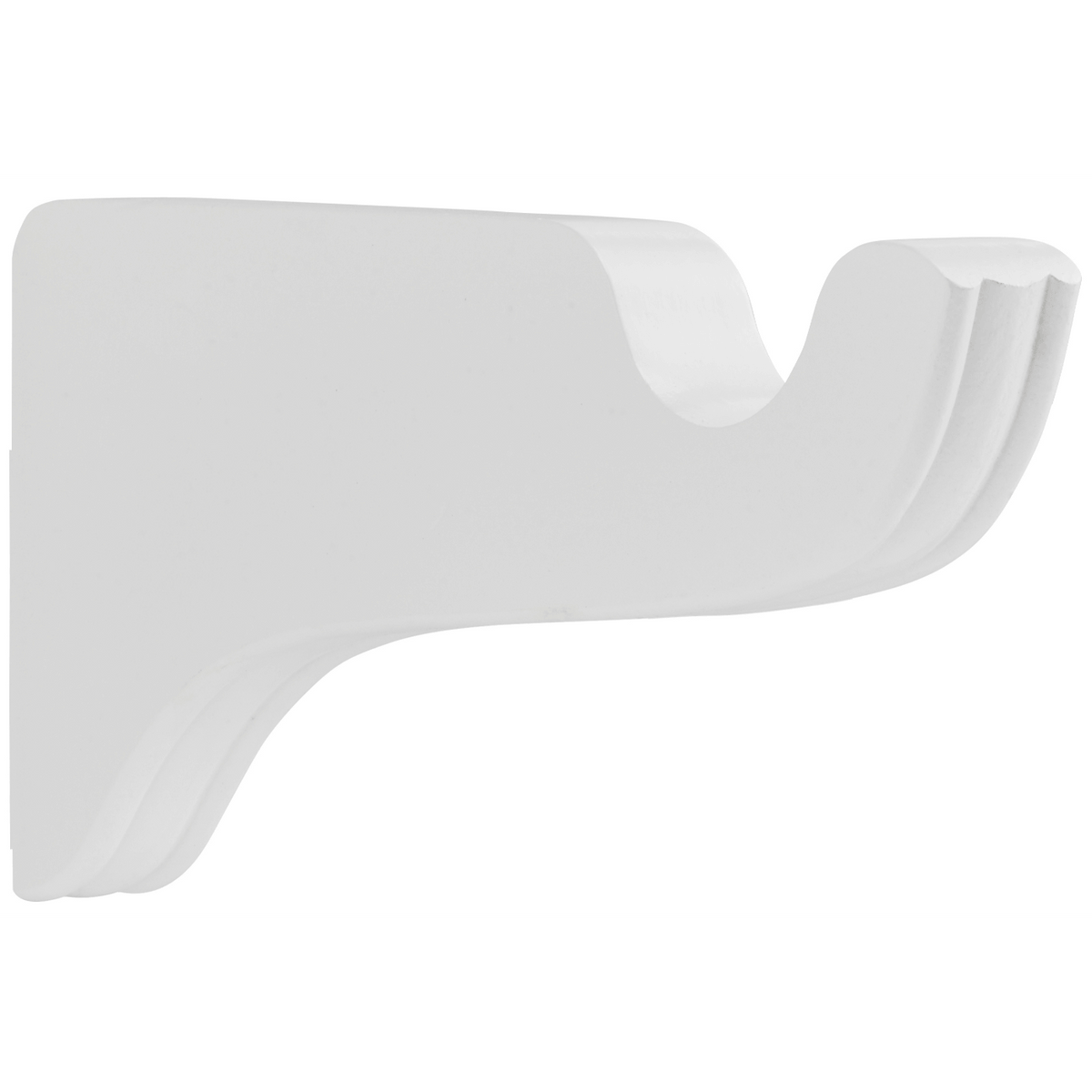 kirsch 5614EG025 Wood Trends drapery Wall Bracket White