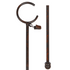 kirsch Wrought Iron Drapery Baton 56376777 rust
