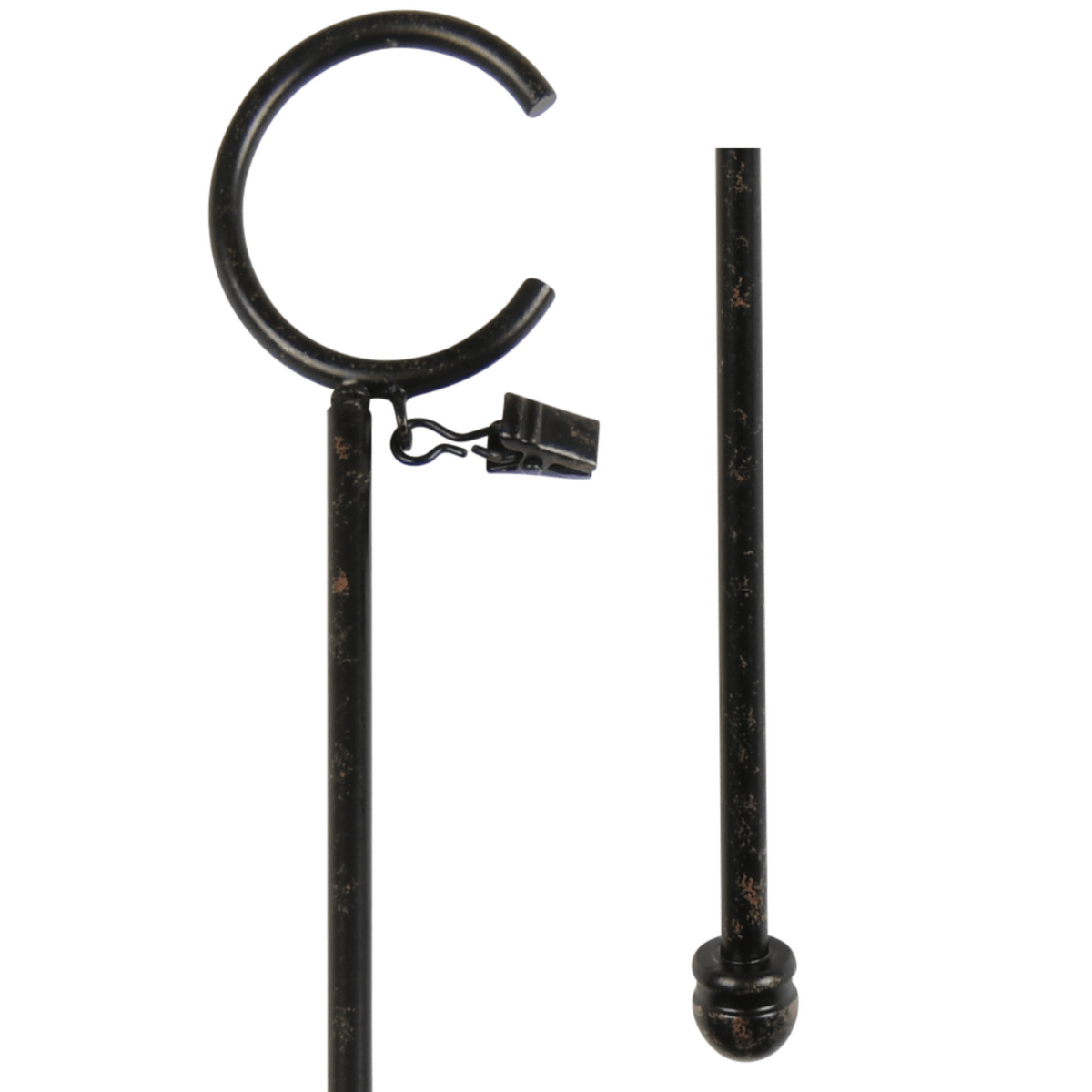 kirsch Wrought Iron Drapery Baton 56376802 iron oxide