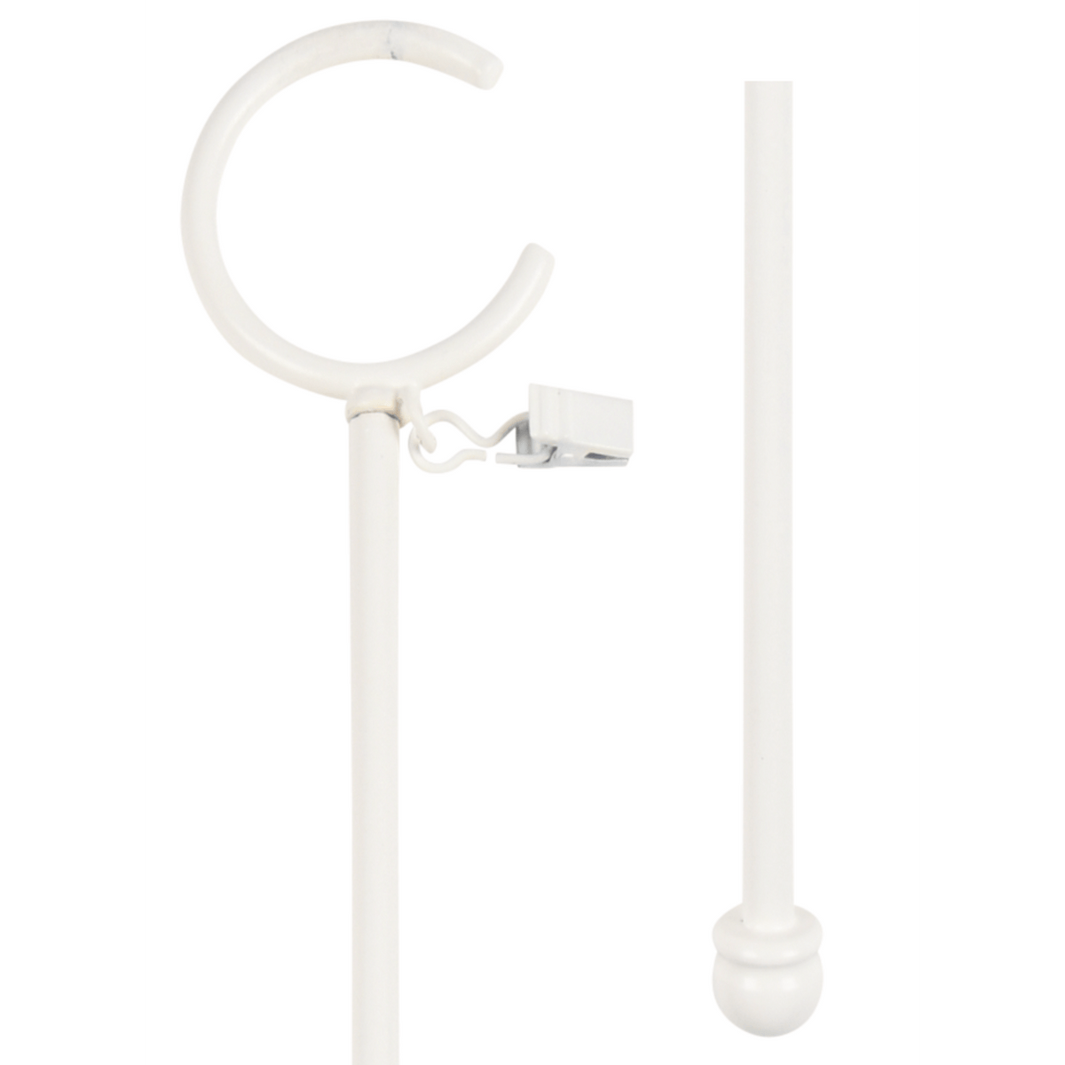 kirsch Wrought Iron Drapery Baton 56376803 chalk