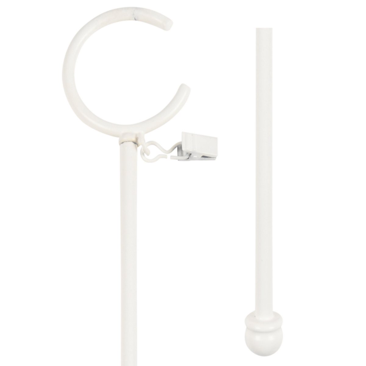 kirsch Wrought Iron Drapery Baton 56376803 chalk