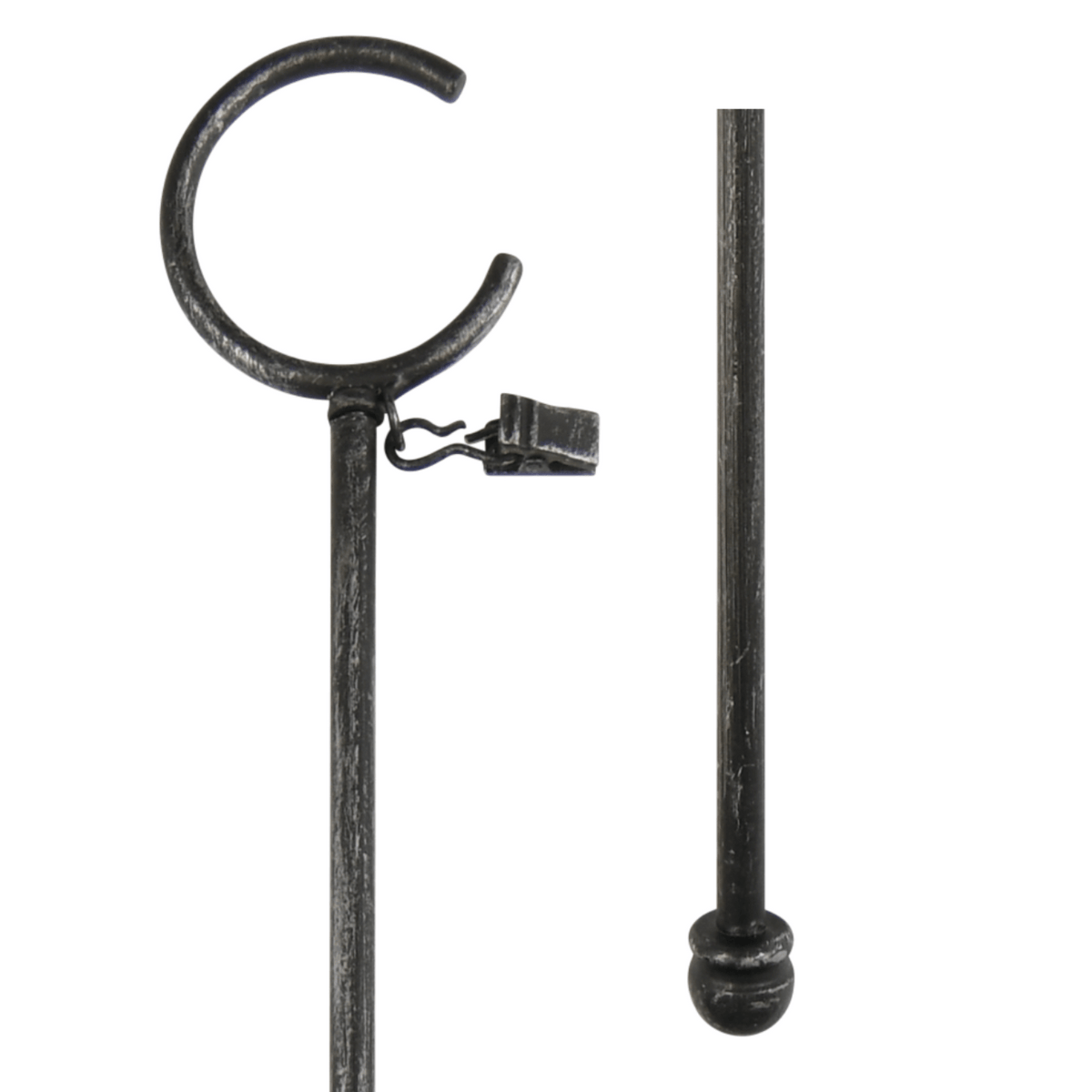 kirsch Wrought Iron Curtain Wand Baton 56376804 graphite