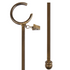 kirsch Wrought Iron Curtain Baton 56376805 heirloom copper