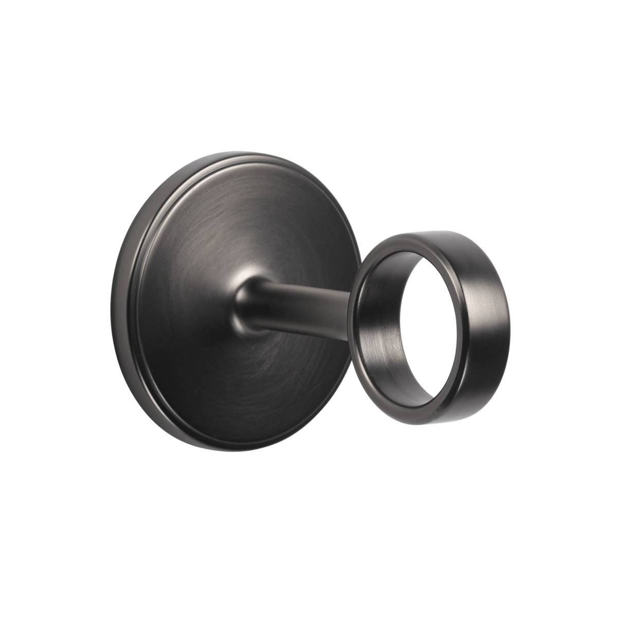 Kirsch Designer Metals 3 Inch Return O Bracket Gunmetal