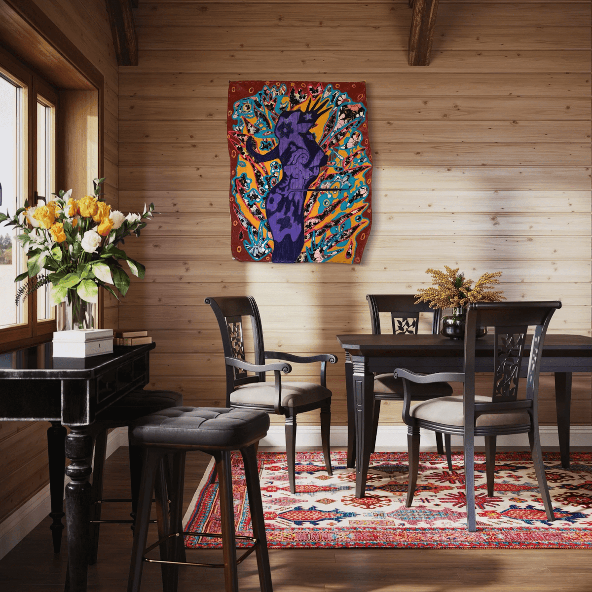 Warrior 2 by Laurie Shapiro Art 47" x 37"