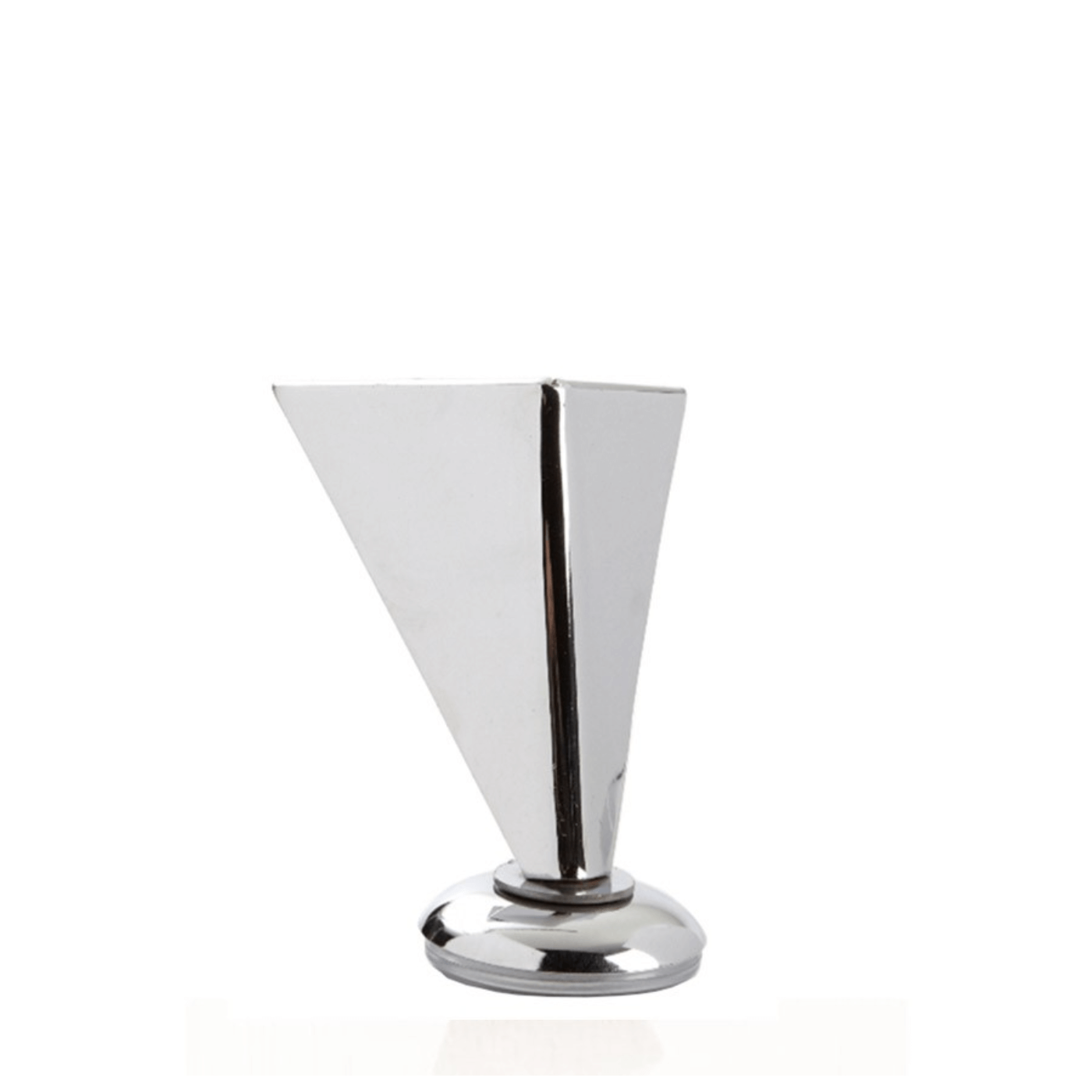 Metal Furniture Leg in Nickel 4″ x (3.75″-2.375″) LR4025A