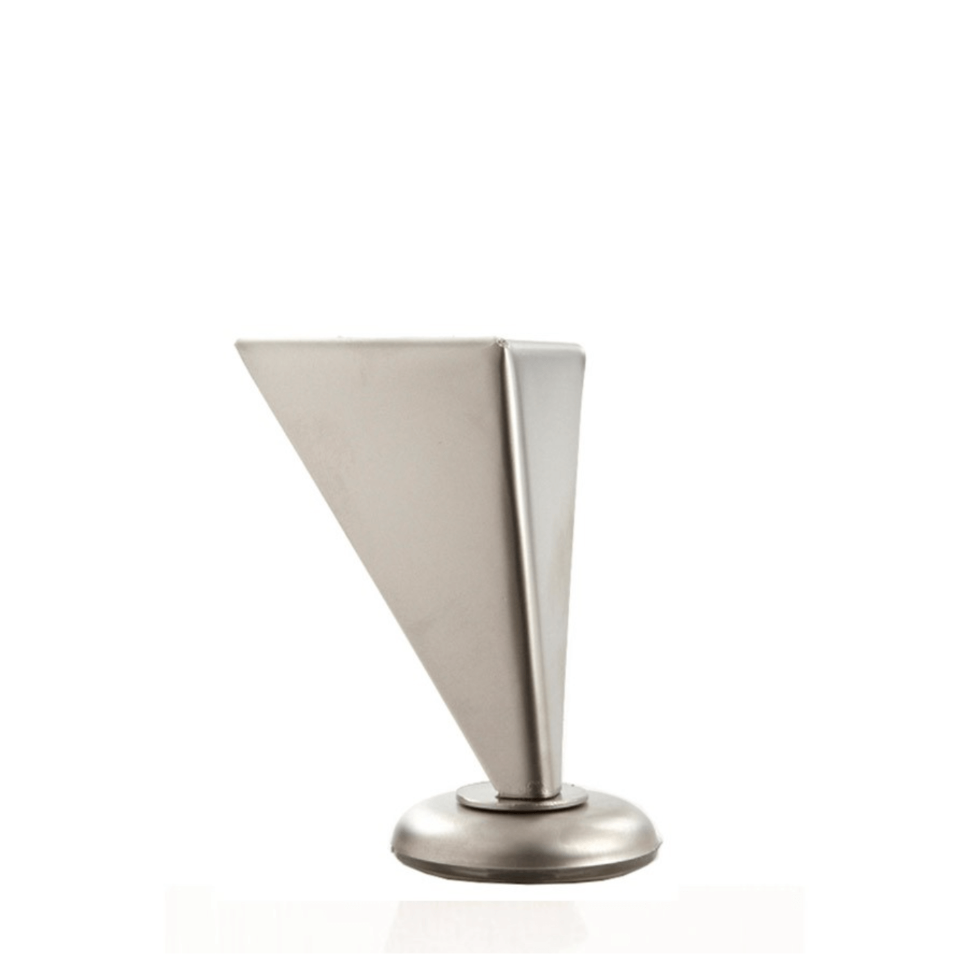 Metal Furniture Leg in Satin Nickel 4″ x (3.75″-2.375″) LR4025B
