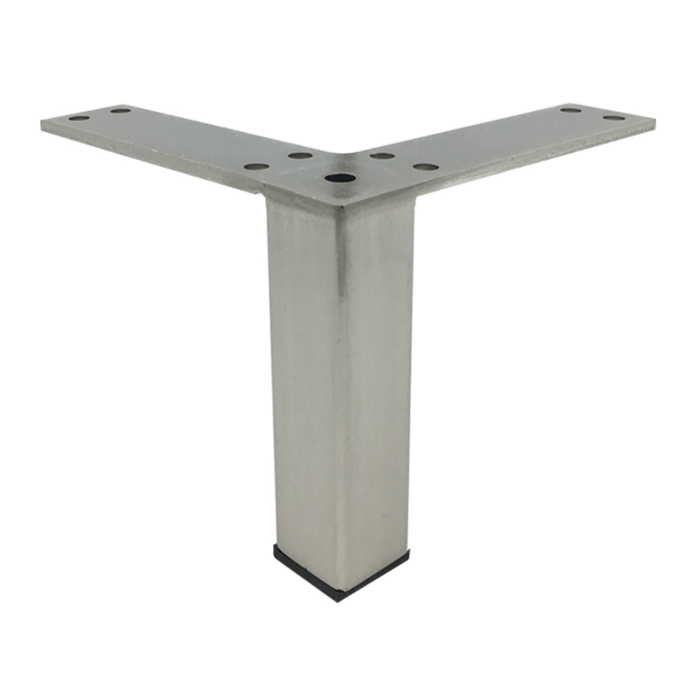 Metal Furniture Leg in Satin Nickel 4″ x (1″-1″) LR4129-C