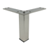 Metal Furniture Leg in Satin Nickel 4″ x (1″-1″) LR4129-C