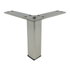 Metal Furniture Leg in Satin Nickel 4″ x (1″-1″) LR4129-C