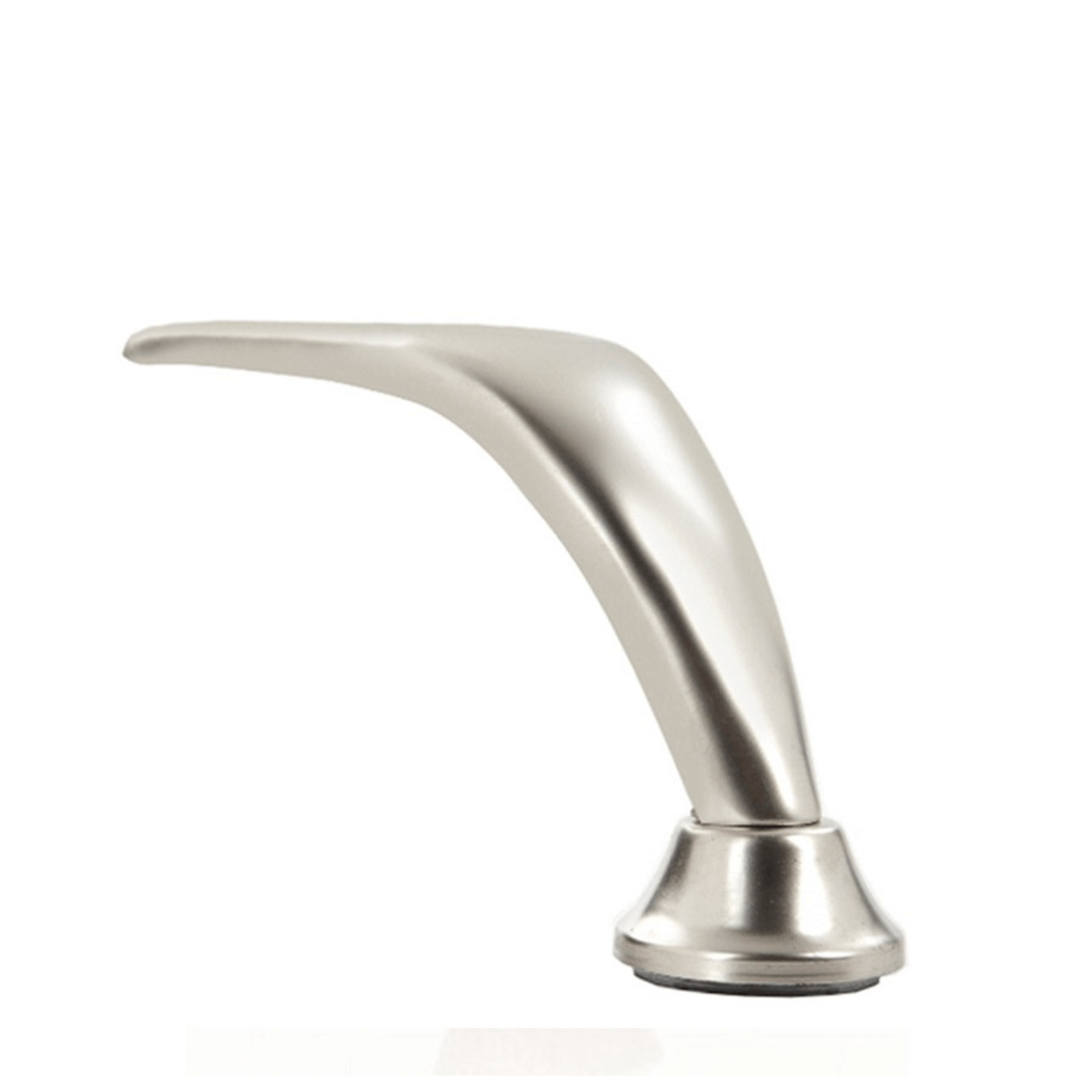 Metal Furniture Leg in Satin Nickel 4.5″ x (3.5″-1.875″) LR4520B
