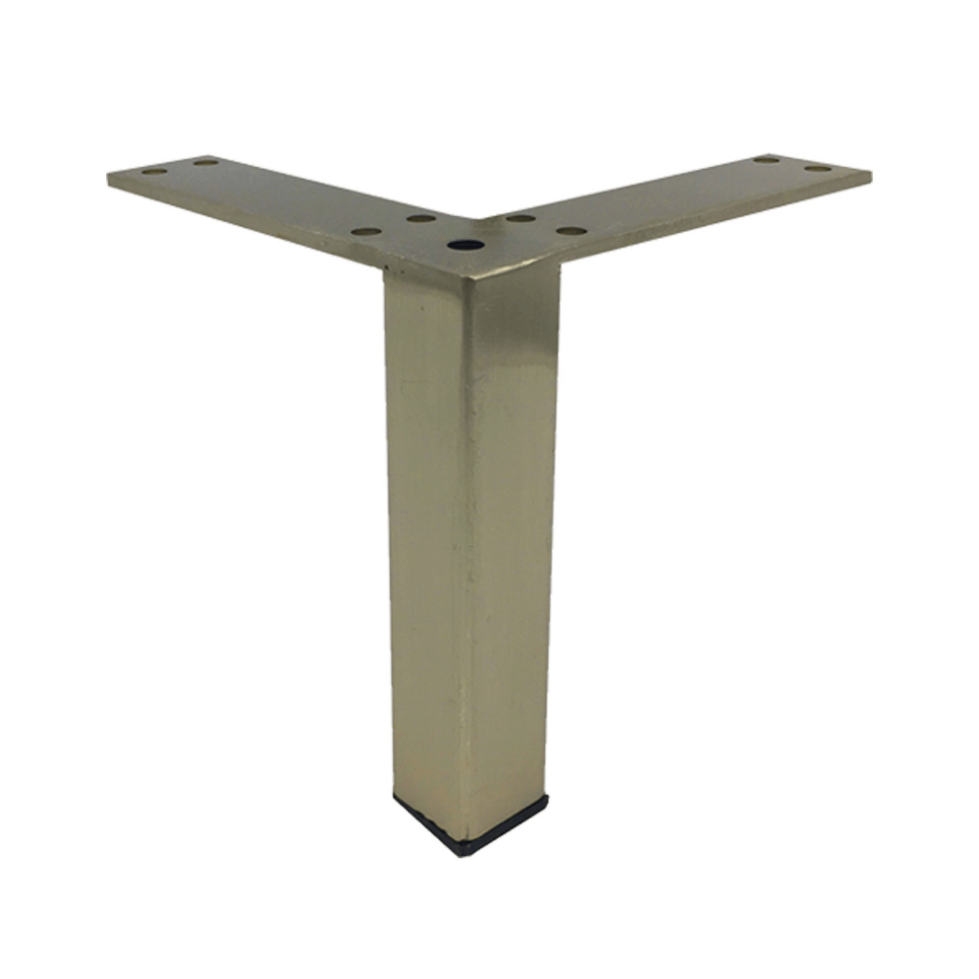 Metal Furniture Leg in Brushed Antique Brass 5″ x (1″-1″) LR5129F