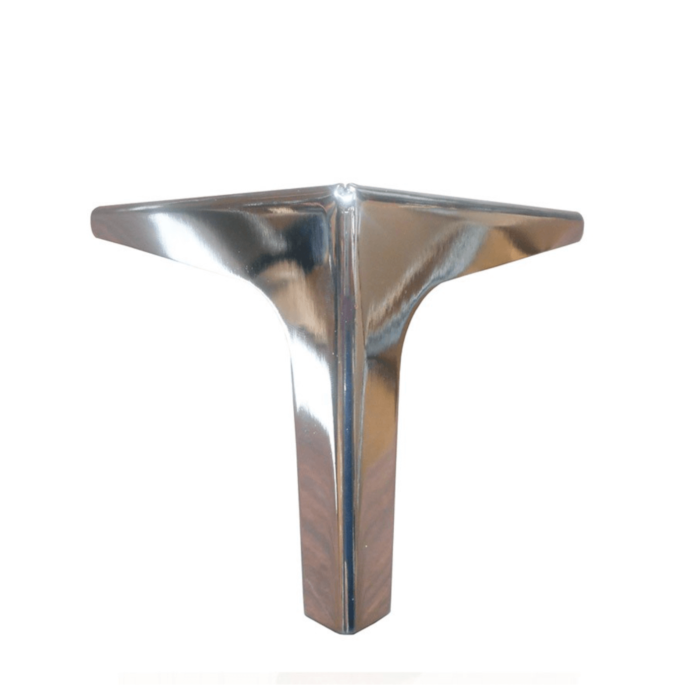 Metal Furniture Leg in Nickel 5.25″ x (5.25″-1″) LR5253A