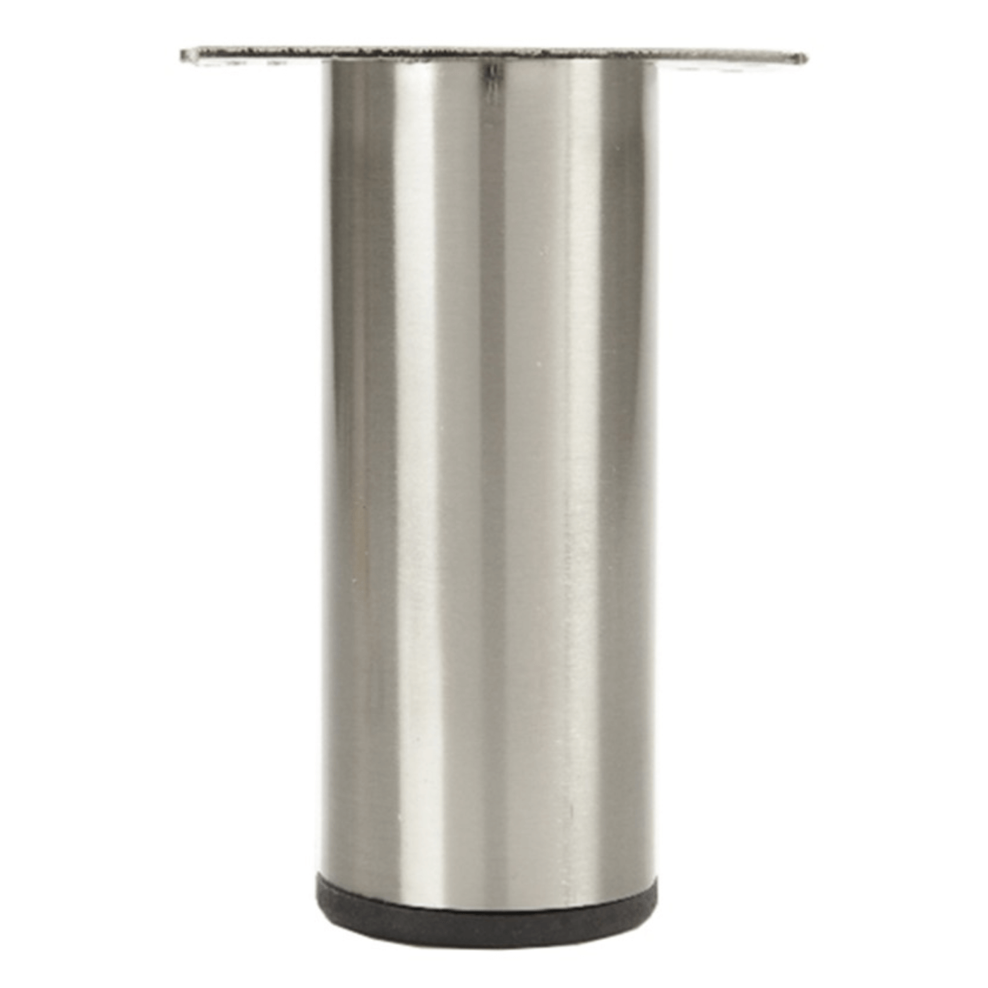 Metal Furniture Leg in Satin Nickel 4″ Height x 2" Diameter LRT5040C