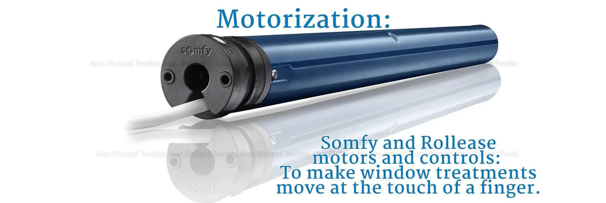 Motors for blinds, shades, and draperies