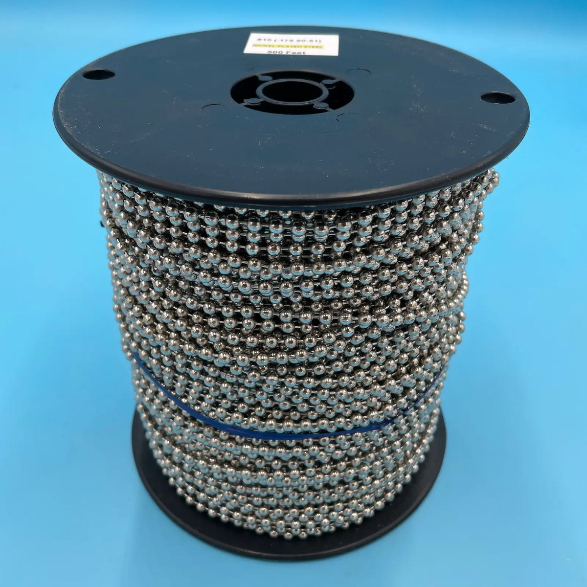 Assembled #10 Nickel Plated Steel Bead Chain