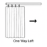 One Way Left Curtain Drapes