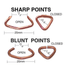 Copper Coated 14Ga Hog Rings 1/2" or 3/8" 773K