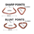 Copper Coated 14Ga Hog Rings 1/2" or 3/8" 773K
