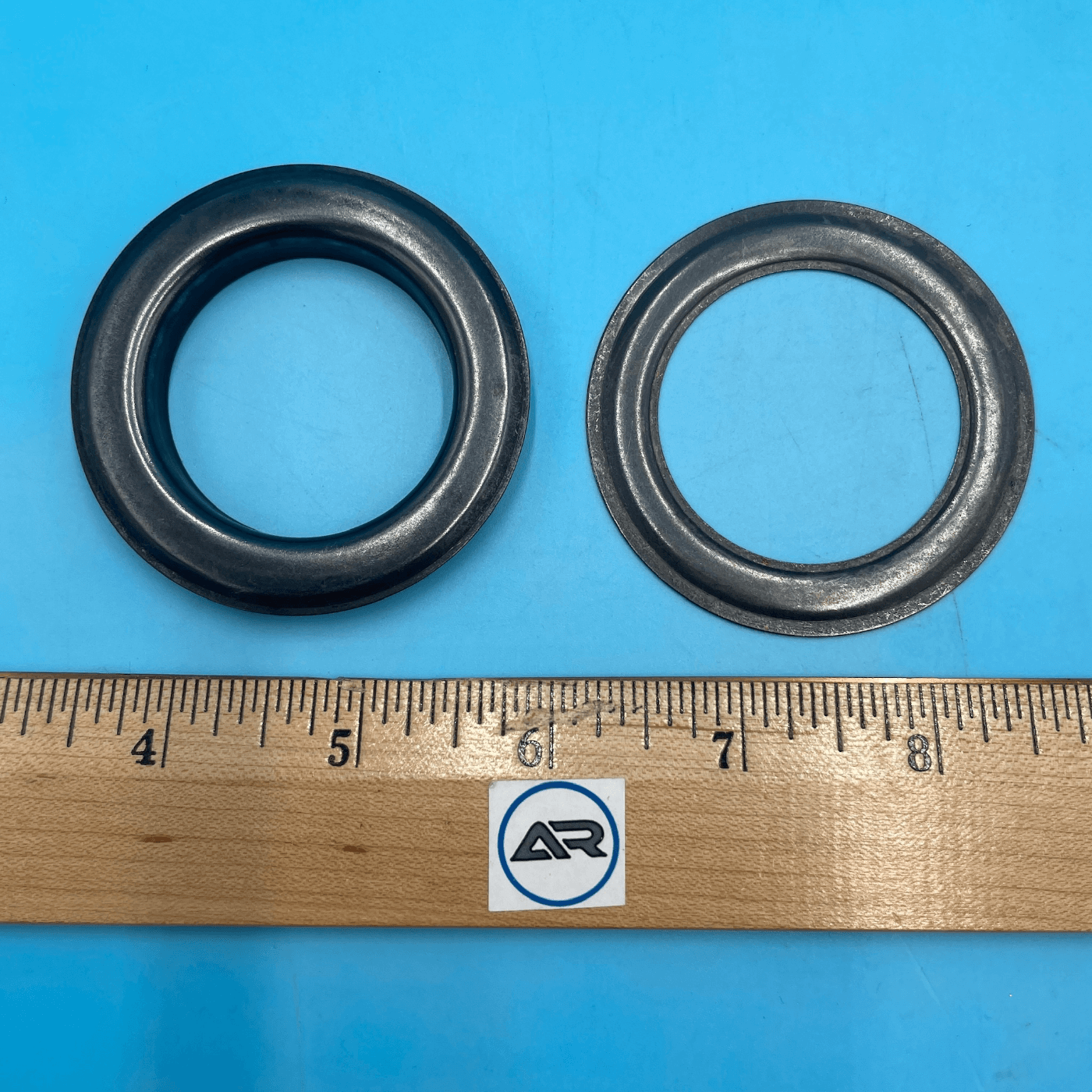 #12 1-9/16" Large Grommet and Plain Washer black