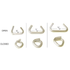 Stainless Steel "C" Hog Rings With Blunt Points