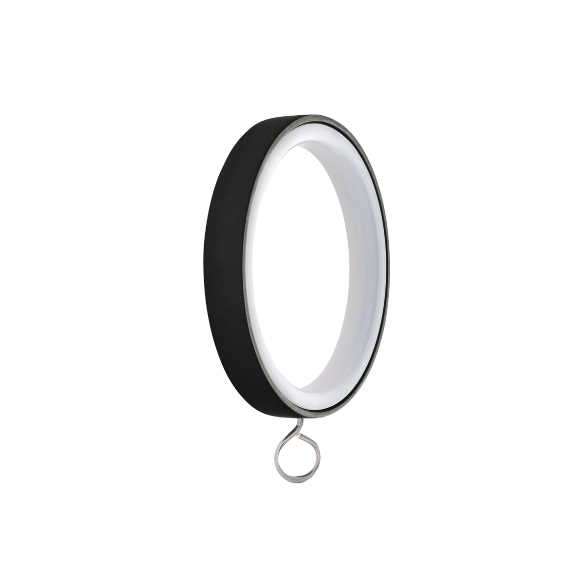 AriA® 1-3/8" Metal Rings with eyelet satin black