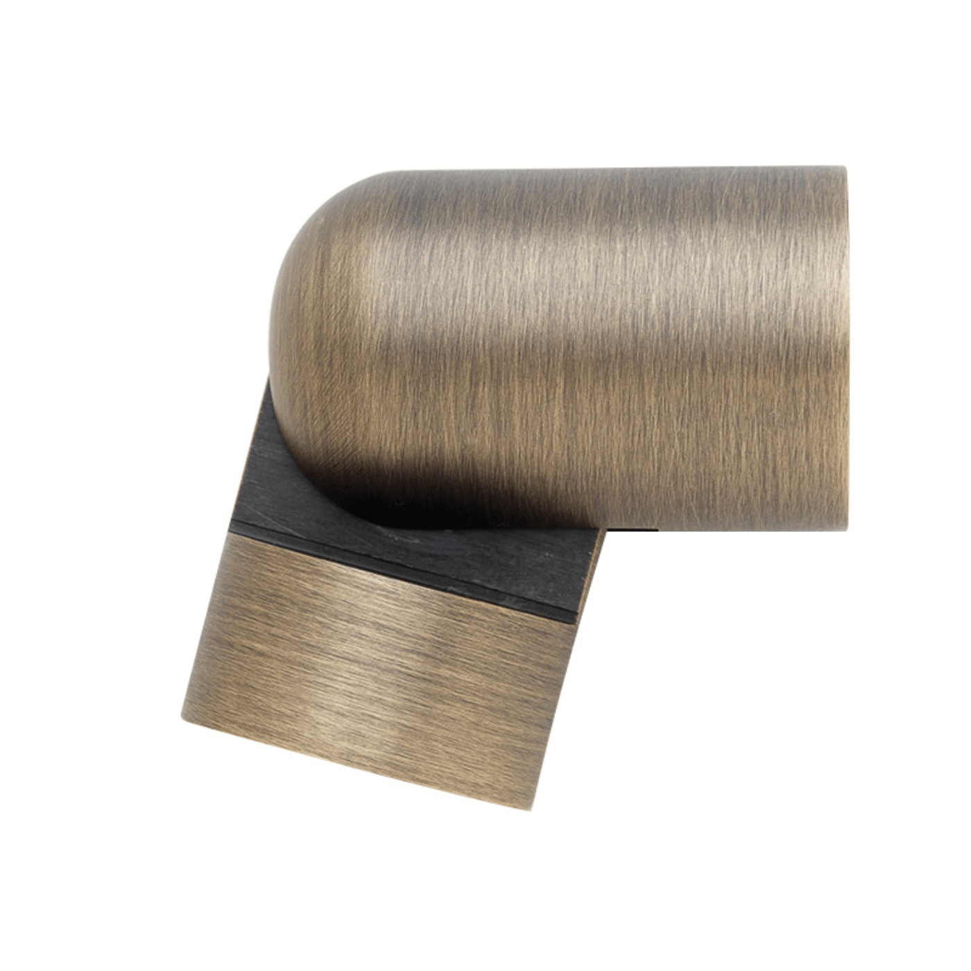 Select Drapery Hardware Hinged Elbow Brushed Brass