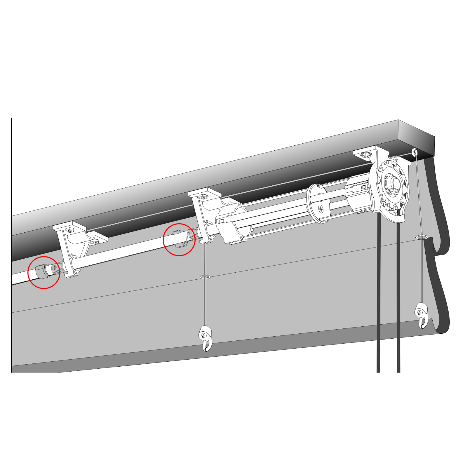 roman shade cord clips