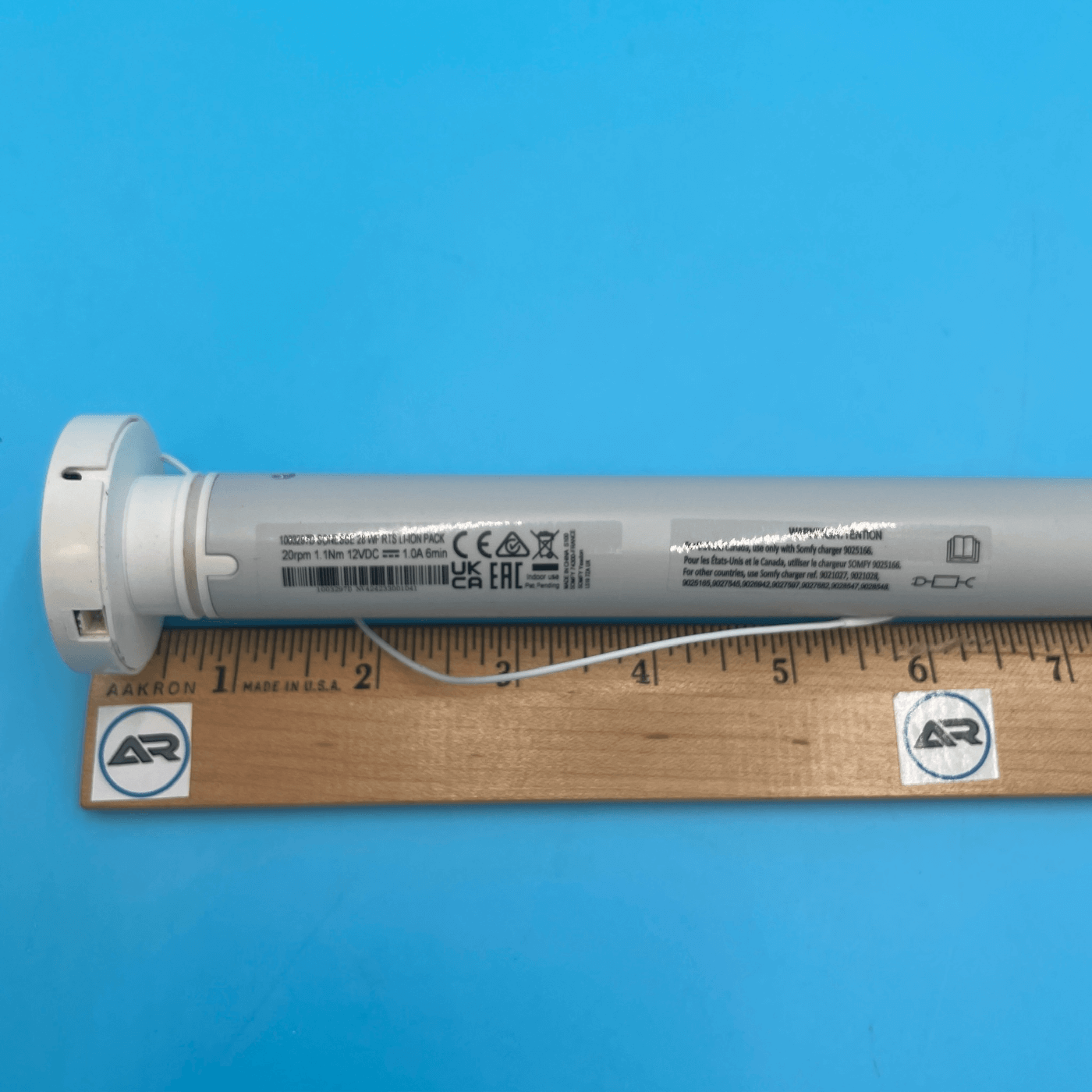 Somfy Sonesse 28 WireFree RTS Rechargable Li-ion Motor 1003297