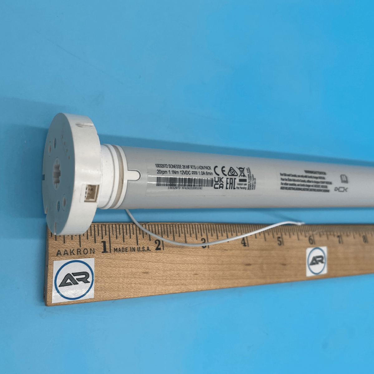 Somfy Sonesse 28 WireFree RTS Rechargable Li-ion Shade Motor 1003297