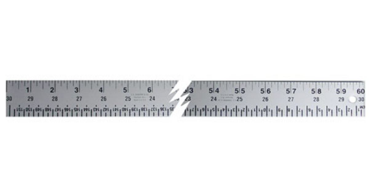 Check Micker Ruler C.S. Osborne Aluminum Straight Edge Ruler #802 - Various Sizes