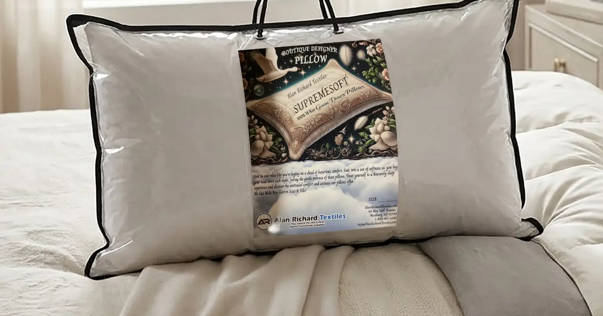 SupremeSoft® 100% White Goose Down Pillow Insert Various Sizes