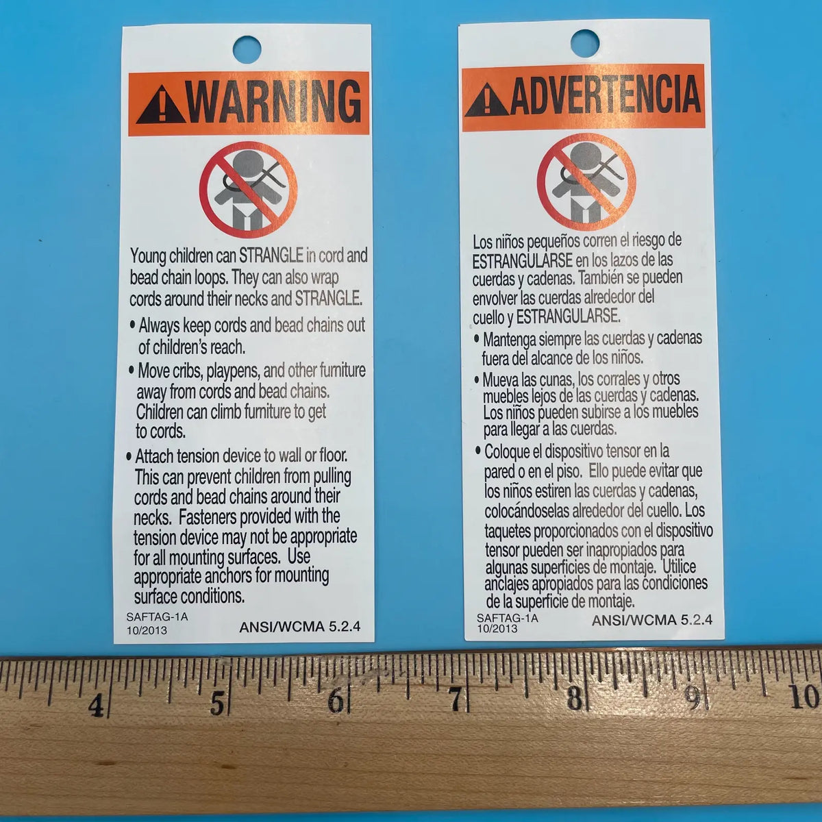 Tension Device Warning Tag 100/bag